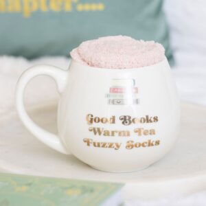 Boekenmok Good Books Warm Tea Fuzy Socks met sokken set
