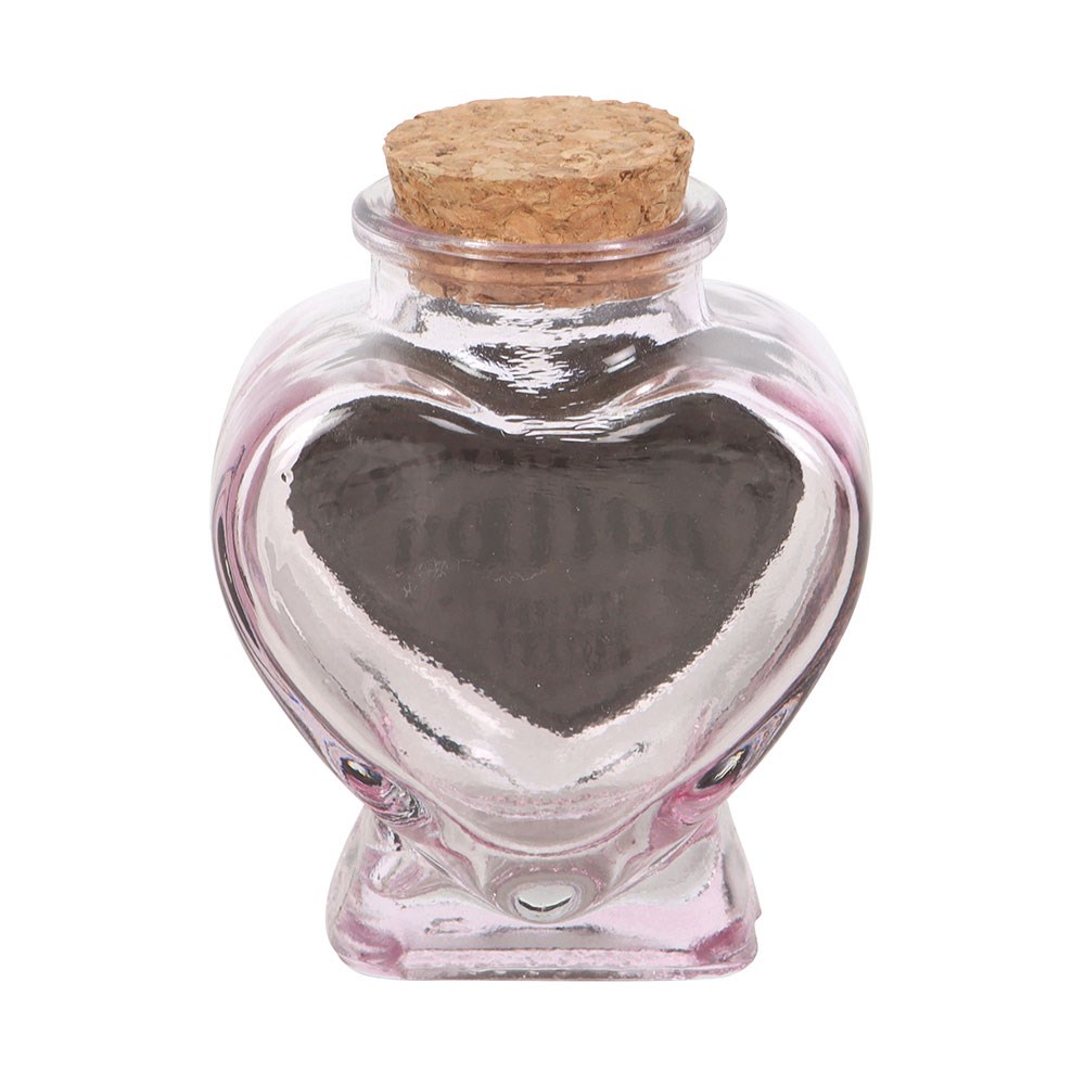 Love Potion decoratieve glazen hartfles