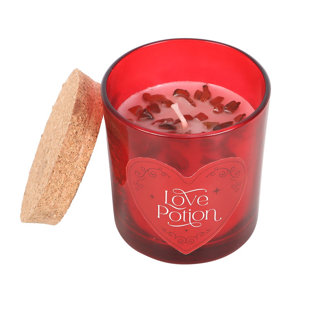 Love Potion kaars met frambozengeur