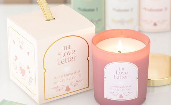 The Love Letter roos & vanille musk kaars