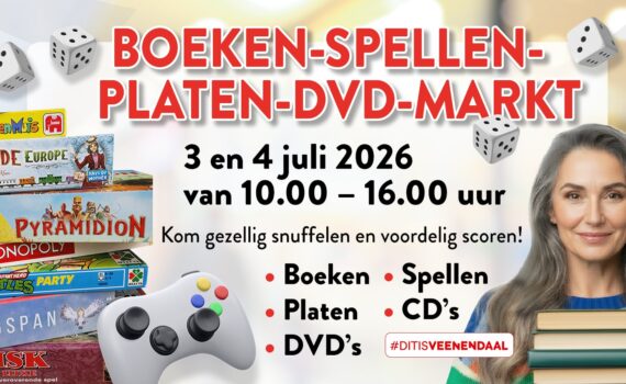 Boeken-Spellen-Platen-DVD-markt Scheepjeshof Juli 2026