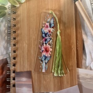 Acryl Boekenlegger met Lichtgroen kwastje