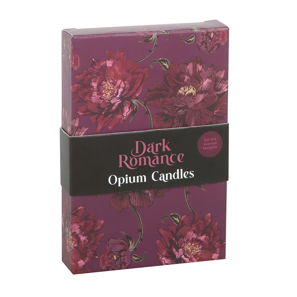 Dark romance theelichtjes Opiumgeur - Set van 6